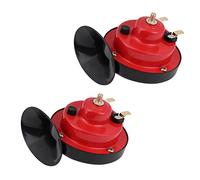 Pretfy HUBE DUAL TONO CAR Snail Air Horn 12V 135dB, Universal High Volume, Terminal de Cobre, Instalación Fácil para Automóvil
