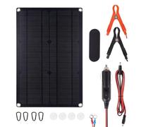 Pretfy Kit de Carga Lenta de Panel Solar, Dispositivo Mantenimiento Batería Solar 20 W para Coche, Motocicleta, Barco, Solución Carga Compacta y Portátil Respetuosa con el Medio Ambiente para Viajes