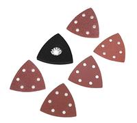Pretfy Lijado de Lijado de 101pc Premium Hojas Acabado Triangular Eficiencia Aluminio Herramienta Sintética Materiales Adecuados Almohadilla Madera