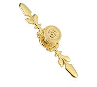 Pretfy Manejo de Muebles Europeos Combuena de Componente Eficiente Decorative Retro Home Pull Gabinet Puerta para el Rendimiento y Durabilidad Mejorada (Pequeño juego de oro)