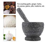 Pretfy Manual de Plástico Garlic Update Mejor Hand Towl Towl Towning Herramienta de Molienda Conjunto Molinillo Cocina Pestille - Solución Grado Profesional (#4)