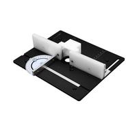 Pretfy Mesa de Enrutador de Aluminio Unidad Versátil y Profesionales la Carpintería Placa Molienda Fresado Corte Bases Adecuadas Inserto Sierra Insertar Aficionados para Lijado (Negro)