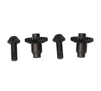 Pretfy Módulo Premium de Engranaje de Acero y 24T 18T 18 Axle Ligero Trasero Trasmonado Traking Kit Portátil Diferenciales Automóviles para Vehículo Delantero Negro con Control Remoto