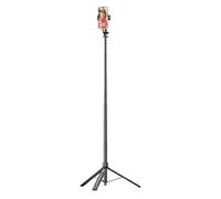 Pretfy Palo Selfie con Trípode Control Remoto con Apertura Automática, Rotación 360° para Teléfonos Móviles, Control Remoto Magnético, para Influencers de Redes Sociales, Soporte de Aleación