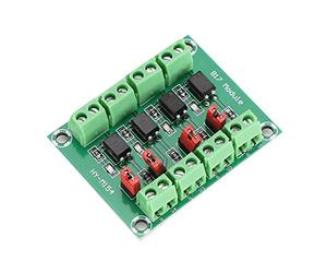Pretfy Placa Aislada Optoacoplador Multicanal, Módulo Convertidor de Voltaje Eficiente para Operaciones de 3,6-30 V, Aplicación Versátil para Ingenieros, Construcción ABS Calidad, 1 Unidad