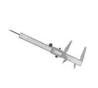 Pretfy Regla del Micrómetro de la Herramienta de Medición Calibrador Calibrador Calibre Metal Alta Precisión para el Diámetro Interno y Externo (5 Pulgadas)