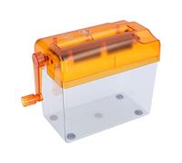 Pretfy Trituradora de Papel Manual Accesorio de Accesorios Compactos Manual Estructura Silicona Simple Mini Hogar para Cigüeñal - Parte Reemplazo Esencial (Naranja)