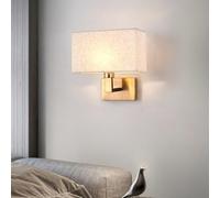 Prettiee Lámpara de Pared Moderna con Pantalla de Tela para Lectura Junto a la Cama, luz de Pared para Hotel, Aplique de iluminación para decoración de Interiores para recibidor, salón, Pasillo, Dorm