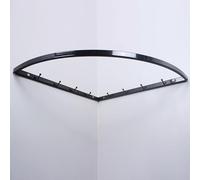 Prettiee Perchero de Esquina de Hierro para Colgar Ropa, de Pared, Multiusos, para el hogar: solución Que Ahorra Espacio y le da un Toque Elegante.