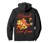 Pretty Blessed Beyond Measure Otoño Cosecha Fe Sudadera con Capucha