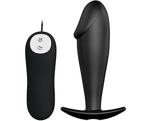 Pretty Bottom Pretty Love Plug Anal Silicona Forma Pene y 12 Modos Vibracion 150 g
