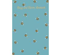 Pretty 'Buzz and Bloom' Notebook. A5/6"x9"/300 Lined Pages/Hardback. Notebook/Diary/Journal for Nature Lover's and Dreamers. Back to School Notebook. Gardening Journal.