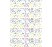 Pretty Folk Style Easter/ Chick and Patterned Egg Notebook A5: Perfect for Writers, Dreamers, and Doers: A5 Size Notebook with Inspiring Cover, Ideal ... To-Do Lists, Doodling, Journaling, and More