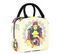 Pretty Fortune Teller - Bolsa de almuerzo con bola de cristal para mujer, bolsa térmica con aislamiento de apertura ancha, impermeable, a prueba de fugas, organizador de almuerzo térmico
