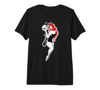 Pretty Girl Devil Pin-up Girl - Flash Tradicional Camiseta Premium