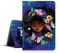 Pretty Girl - Funda Galaxy para iPad de 9ª/8ª/7ª generación de 10.2 pulgadas versión 2021/2020/2019, funda plegable de piel sintética a prueba de golpes con función de apagado y encendido automático