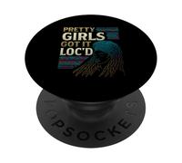 Pretty Girls Got It Loc'd - Rastas de Cabello Natural con Estilo de Confianza PopSockets PopGrip Adhesivo