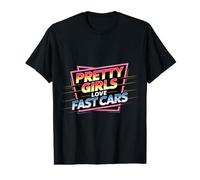 Pretty Girls Love Fast Cars Racer Driver Women - Camiseta gráfica económica