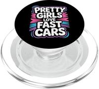 Pretty Girls Love Fast Cars Racer Driver Women - PopSockets PopGrip para MagSafe