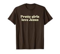 Pretty Girls Love Jesus, Christian Faith Worship Religious Camiseta