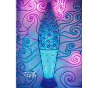 Pretty Glowing, Pink And Magenta Floral, Lava Lamps, Star-Detailed Page, 8x11, Hardcover Journal, Art Pad, Sketchbook, Drawing Book: Created Art By: ... Linder @ MaryEMade And Tammy Thomas @ TammyT