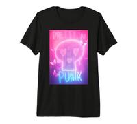 Pretty in Punk Pink Calavera Corazones Mariposas Estét Party Camiseta Premium