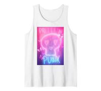 Pretty in Punk Pink Calavera Corazones Mariposas Estét Party Camiseta sin Mangas
