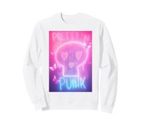 Pretty in Punk Pink Calavera Corazones Mariposas Estét Party Sudadera