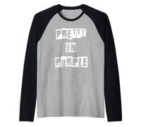 Pretty in Purple Camiseta Manga Raglan