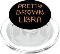 Pretty Libra September October Birthday Asian Latino Black PopSockets PopGrip para MagSafe