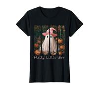 Pretty Little Boo - Sombrero de bruja rosa con diseño de fantasma para Halloween Camiseta