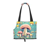 Pretty Little Mushrooms - Bolsa de hombro estampada para mascotas, adecuada para perros y gatos pequeños, bolsa de compras y viajes de doble propósito