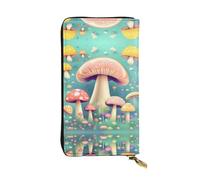 Pretty Little Mushrooms - Bolso de mano impreso (7.5 x 4.1 pulgadas) | Cartera de cuero