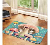 Pretty Little Mushrooms - Mantel individual de piel absorbente para mascotas, 40 x 60 cm, bonito diseño de gato y perro, almacenamiento portátil