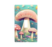 Pretty Little Mushrooms - Placa de pared impresa de policarbonato, cubierta decorativa para el hogar y la oficina