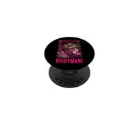 Pretty Little Nightmare Humor Oscuro Pulp Horror Mujeres Adultas PopSockets PopGrip Adhesivo