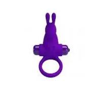 PRETTY LOVE - ANILLO VIBRADOR I CONEJO PARA PENE MORADO