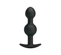 PRETTY LOVE BOTTOM BOLAS ANALES SILICONA ESTIMULACION ESPECIAL 10.3 CM NEGRO