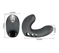 Pretty Love Camelia Vibrador De Dedo Negro - 7 Modos De Vibración Para Placer Personalizado