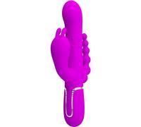Pretty Love Cammy (BW-500036) Vibrador rabbit 4 en 1 - Rosa