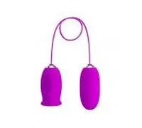 Pretty Love Huevo vibrador Flirtation Daisy Dual Recargable Morado