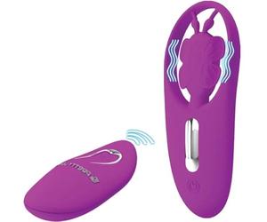 PRETTY LOVE DANCING BUTTERFLY ESTIMULADOR PARA BRAGUITA CON CONTROL REMOTO - LILA