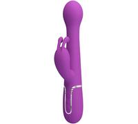 Pretty Love Dejon - vibrador rabbit 3 en 1, morado