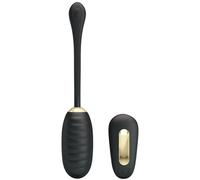 Pretty Love Doreen Huevo Vibrador Recargable Negro - Diseño Elegante Con Control Remoto Para Libertad Sensorial
