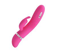 PRETTY LOVE Flirtation Ingram - Vibrador De Conejo Con Estimulación Eléctrica Y 7 Funciones De Vibración