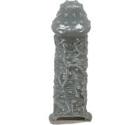 PRETTY LOVE - FUNDA REALÍSTICA ALARGADORA Y RETARDANTE PARA PENE MODELO 2 GRIS