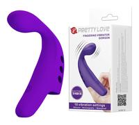 Pretty Love Vibrador de dedo Gorgon recargable morado