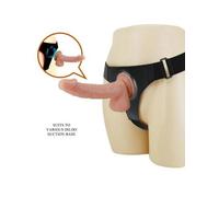 PRETTY LOVE - HARNESS BRIEFS ARNÉS UNIVERSAL CON DILDO KEVIN 19 CM NATURAL