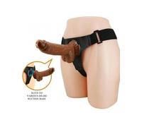 PRETTY LOVE - HARNESS BRIEFS ARNÉS UNIVERSAL CON DILDO MICHEAL 20 CM NEGRO