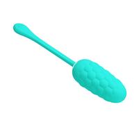 Pretty Love Huevito vibrador recargable con textura marina - verde aguamarina